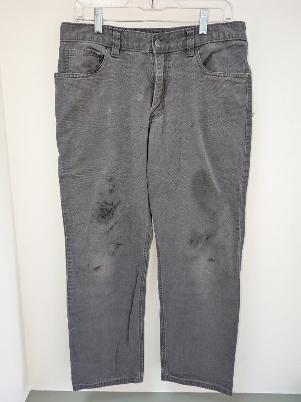 Seasoned Grey Men's Carhartt Relaxed Fit Six Pocket Design Pants 34 X 30